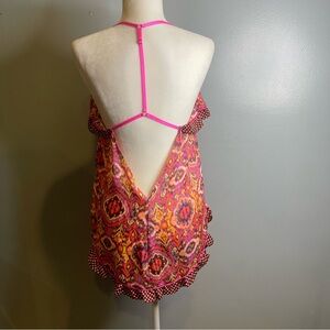 Victoria’s Secret Camisole Women’s Size Medium Pink Print T-Back